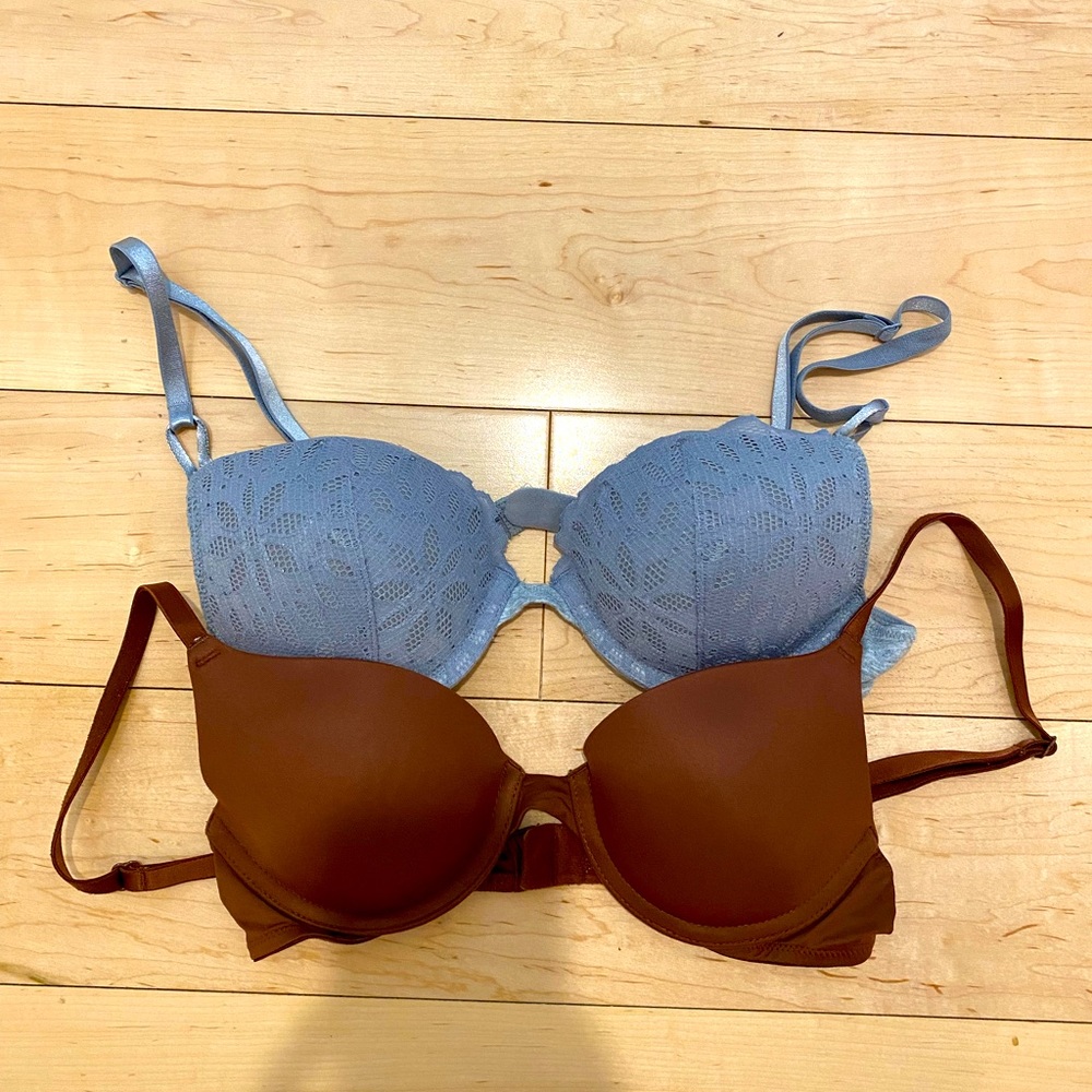 Two Victoria Secret Bras.